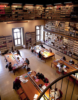 ©Franco Bruni/EFR, grande salle de lecture de la bibliothèque (2014)