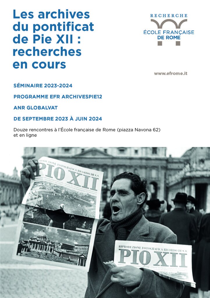 Séminaire "Les archives du pontificat de Pie XII : recherches en cours ...